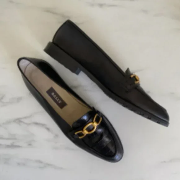 Bally Tiffany Loafers | Women's Croc Leather Loafers | 9.5 | NWOT - Picture 7 of 8